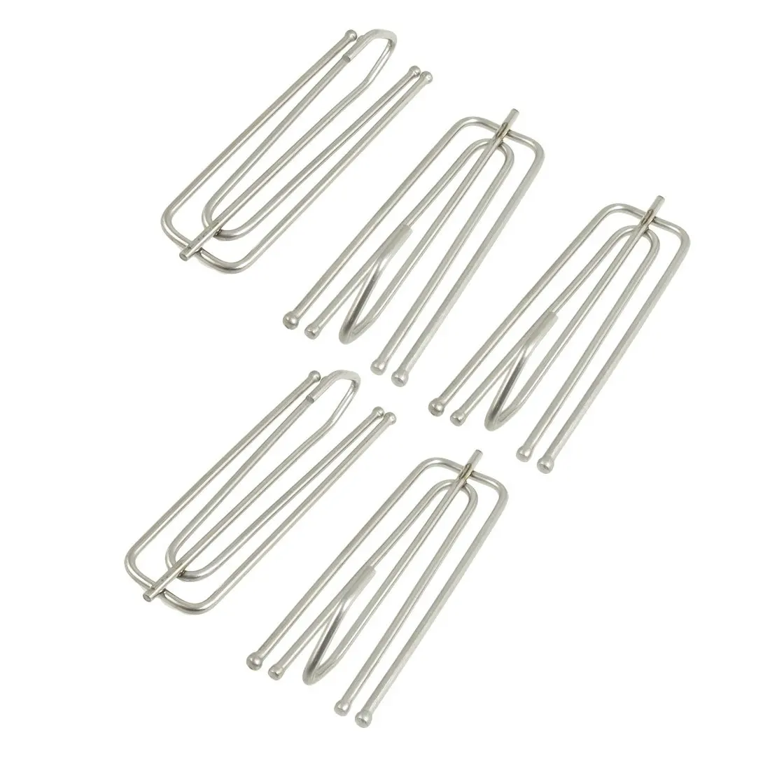 5 Stks Diepe Pinch Plooi Prong Gordijn Haken Silver Tone in 5 Stks ... 5 Stks Diepe Pinch Plooi Prong Gordijn Haken Silver Tone in 5 Stks ...
