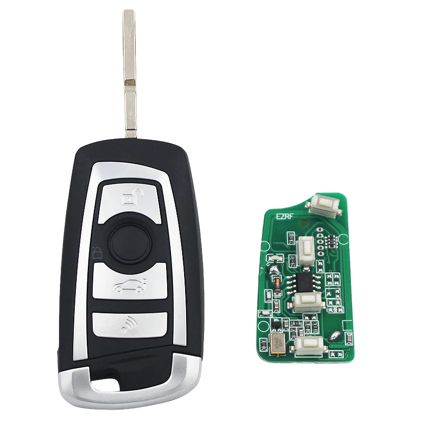 HKOBDII Folding Flip Remote Key Smart Car Fob Upgrade for BMW 1 3 5 6 Series X5 CAS2 ID7944 Chip 315MHZ with HU92 Uncut Blad | Автомобили