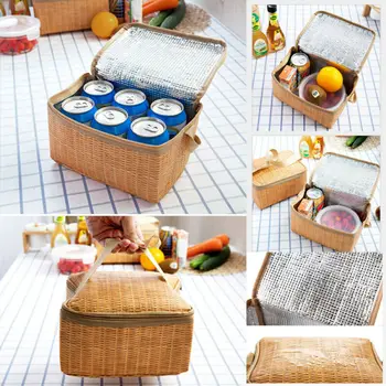 

Practical Lunch Bags Portable Insulated for Picnic Container Food Picnic Bag Packet Thermal Cooler Lunch Box Tote Storage Bag