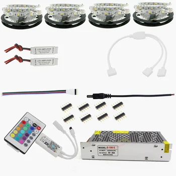 

60LED/m 20M WiFi LED Strip SMD 5050 Waterproof DC12V RGBWW RGBW LED Light Flexible Ribbon Diode Tape 15m With Controller + Power