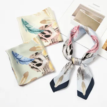 

2019 explosion models small scarves ladies fashion fashion wild print scarf spring and autumn small scarf
