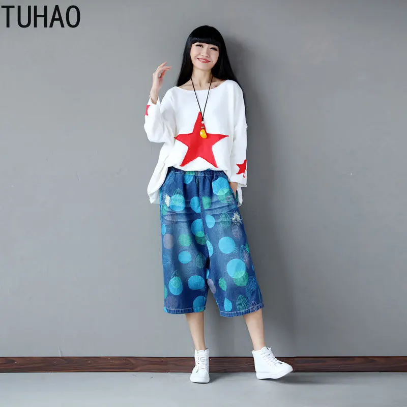 

TUHAO Jeans Woman Jeans Denim Pants Jeans Wide Leg Pants Woman Trousers Female Pantalon Mujer Casual Pants High Waist LLJ