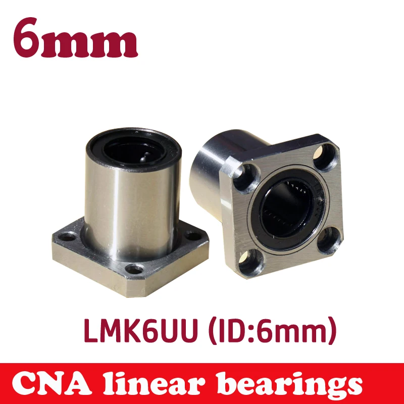 

Hot Sale 1pc LMK6UU 6mm Flange Linear Bearing CNC Flange Linear Bush