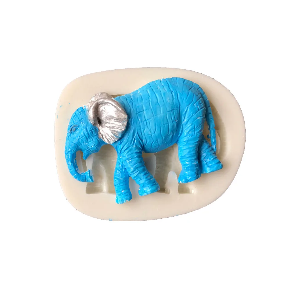 Elephant shape silicone mold fondant cake mold chocolate fudge tool