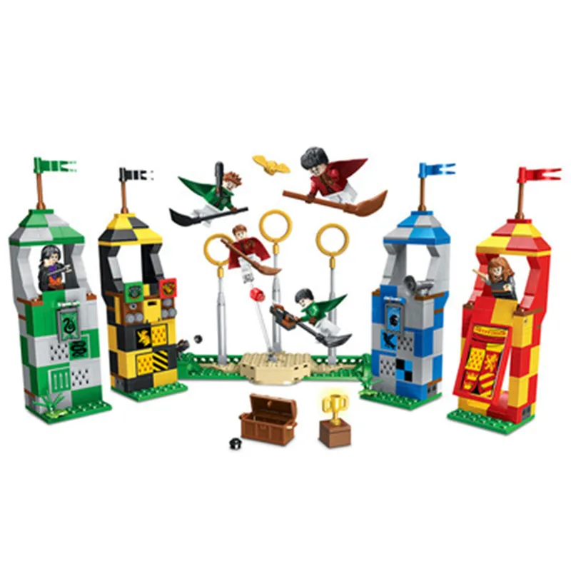

BELA 11004 536pcs Figures 75956 Brick Toys for Children Harry Potter Movie Magic Quidditch Match Model Compatible with Legoings