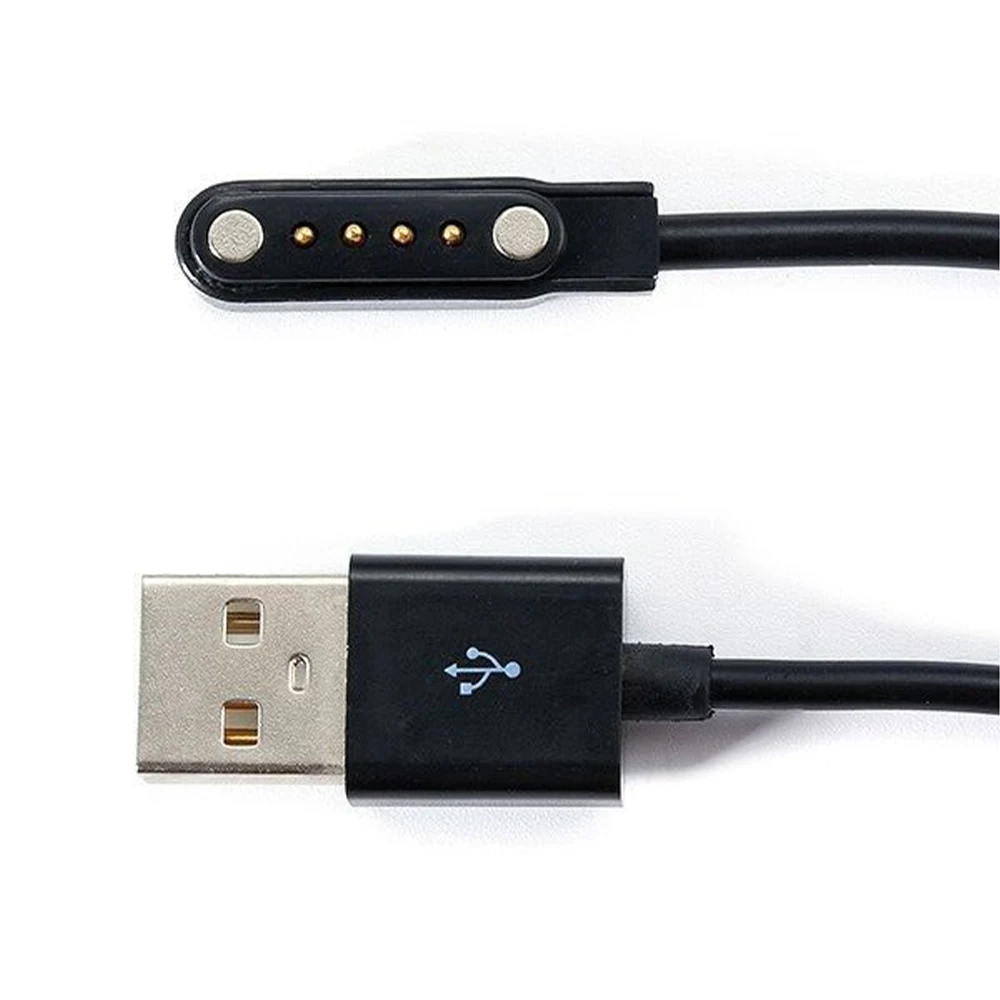 

4-Pin 65cm/25.6 " USB Smart Watch Charging Cable Magnetic Power Charger Cord For SMA-Q2 SMA-ROUND SMA-09 S Mobile Phone Chargers