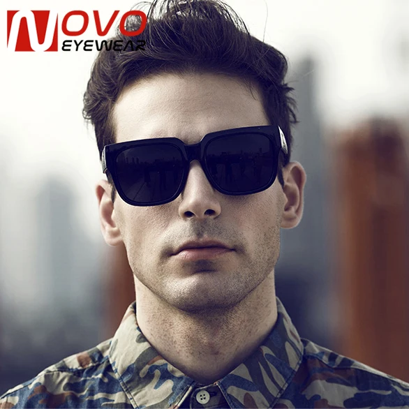NOVO EYEWEAR Nuovi OCCHIALI Grandi Occhiali Da Sole uomo Nero Marca  Besigner Lentes de sol hombre maschio Originale Moda Occhiali da Sole Per  Uomo|sunglasses over glasses|sunglasses legsunglasses running - AliExpress