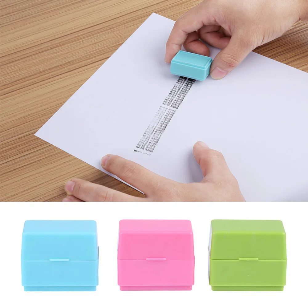 

Mini Roller Self Inking Stock Stamp Seal Messy Code Security Office Code Guard Your ID Confidentiality Confidential Seal