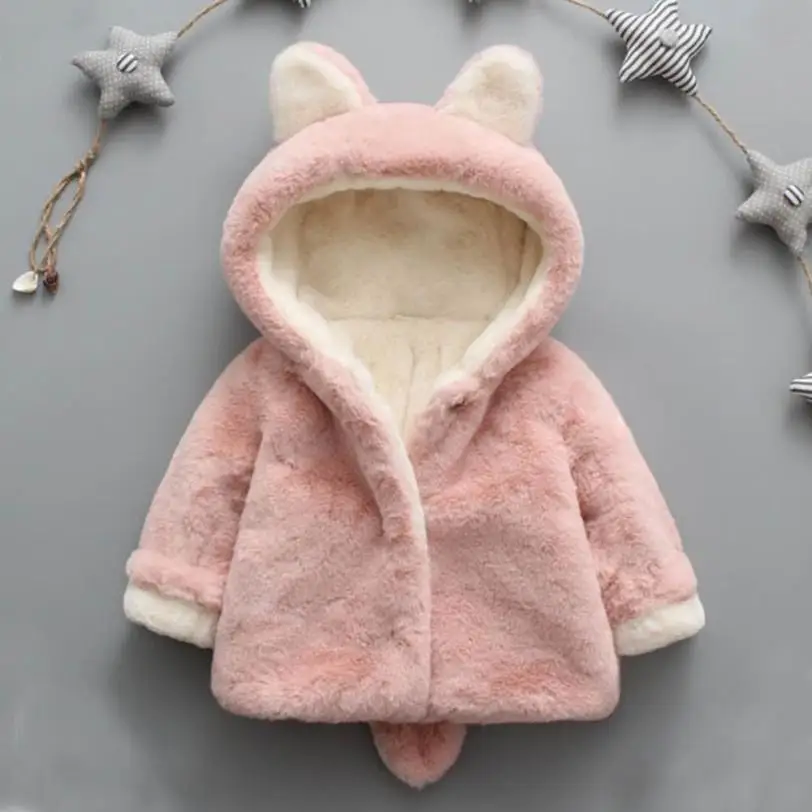 

Baby Infant Girls Boys Autumn Winter Hooded Coat Cloak Jacket Thick Warm Clothes
