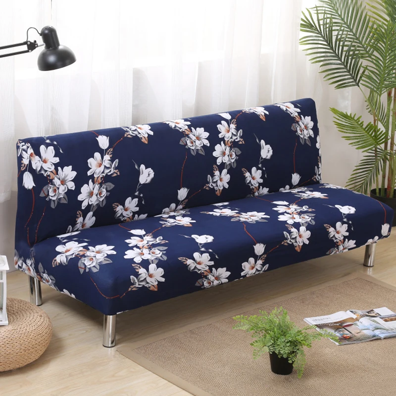 Folding Sofa Covers Elastic Without Armrest Sofa Covers Printed Flower
