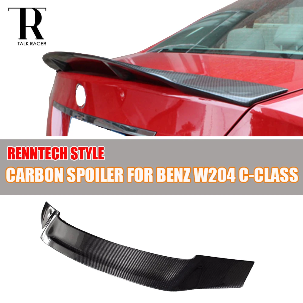 Тюнинг Renntech W204 заднее крыло из углеродного волокна для Mercedes Benz C200 C250 C300 C350 C63 AMG