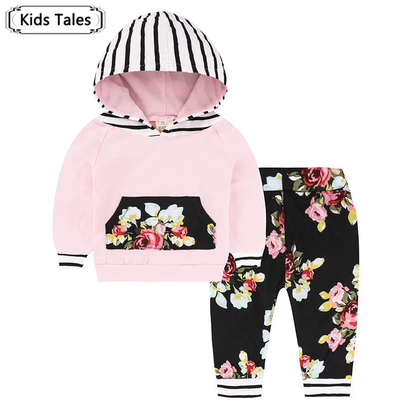 Baby Boys Girls Clothes Set Suits Warm Tops Hoodie T-shirt + Leggings Pants Cute Animals Kids Children's Clothing SY194