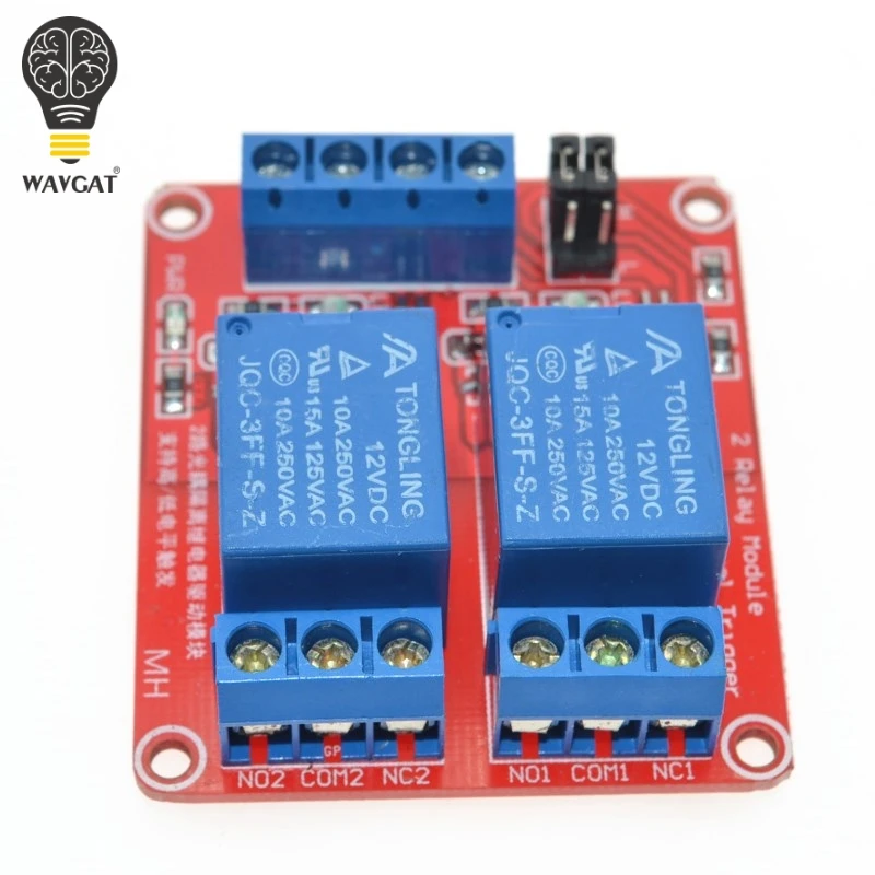 12V 2 канала 4 Автомобильный релейный модуль с Оптрон Поддержка высокой и низкой
