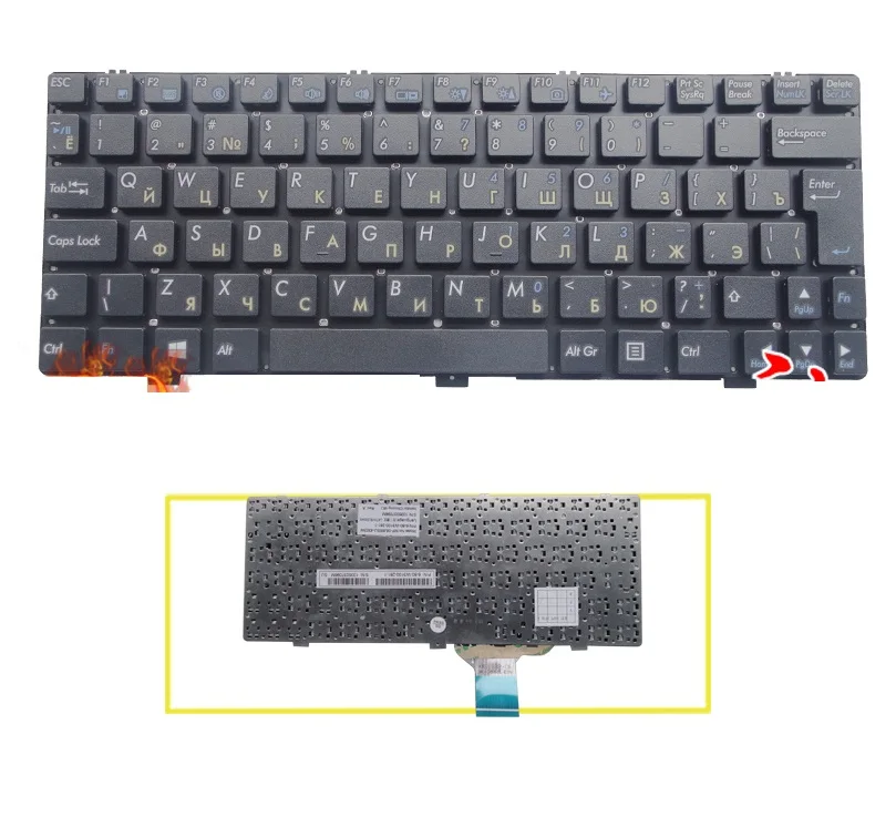 Ssea Новый русский клавиатура без рамки для Clevo M1110 M1111 M1115 M11X W110ER ноутбук RU Клавиатура