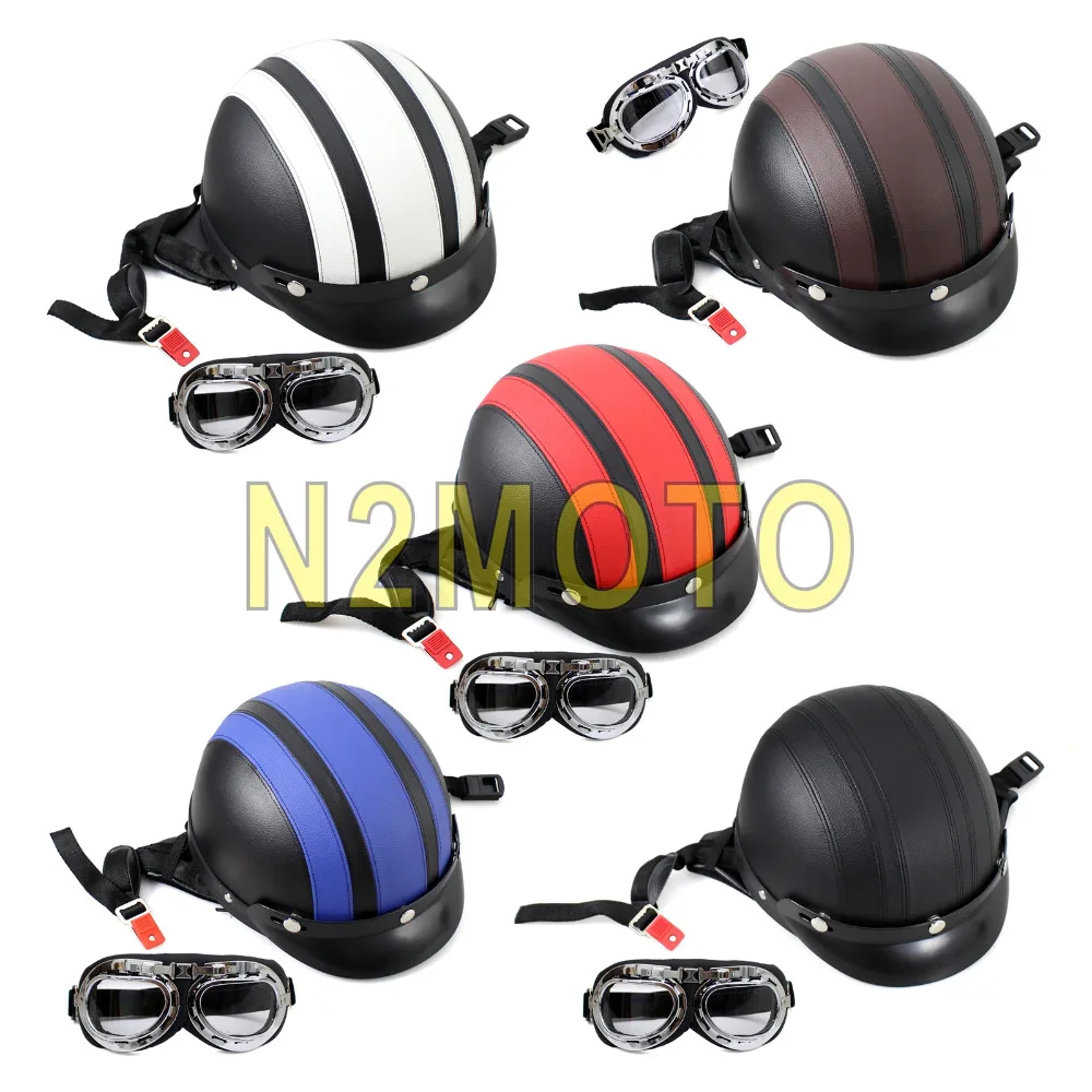 5 Colors Motorcycle Half Helmet Visor Capacete Off Road Cycling Helmets