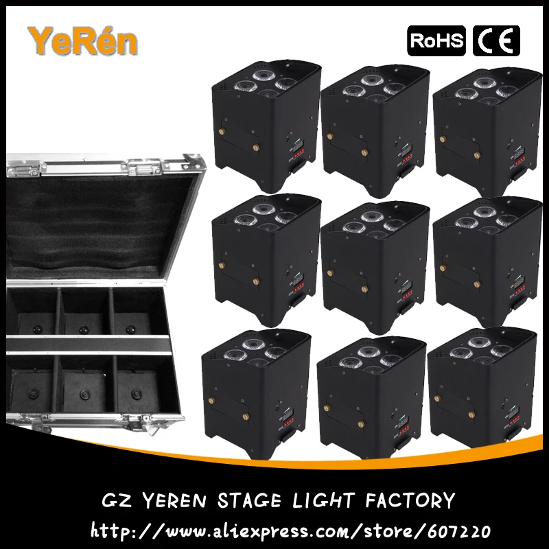 9 pack DMX Wireless Battery Powered LED Par Light RGBW Quad Color Led Wash Light DJ Lights Uplights IRC recmote Control 9 pack DMX Wireless Battery Powered LED Par Light RGBW Quad Color Led Wash Light DJ Lights Uplights IRC recmote Control