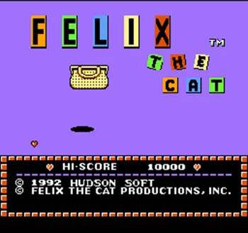 

FELIX The Cat 60 Pin Game Card For 8 Bit Subor Game Player