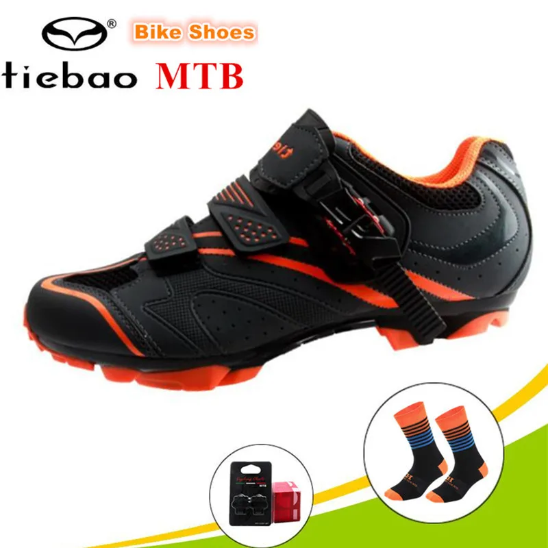 

Tiebao Cycling Shoes 2019 MTB Bike Self-Locking Shoes Racing Athletic Bicycle Sneakers Sapatilha Ciclismo women sneakers men