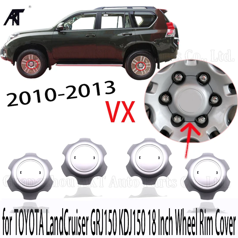 Крышка центральной ступицы обода колеса 4 шт. для TOYOTA 2010 2013 VX LandCruiser GRJ150 KDJ150 18