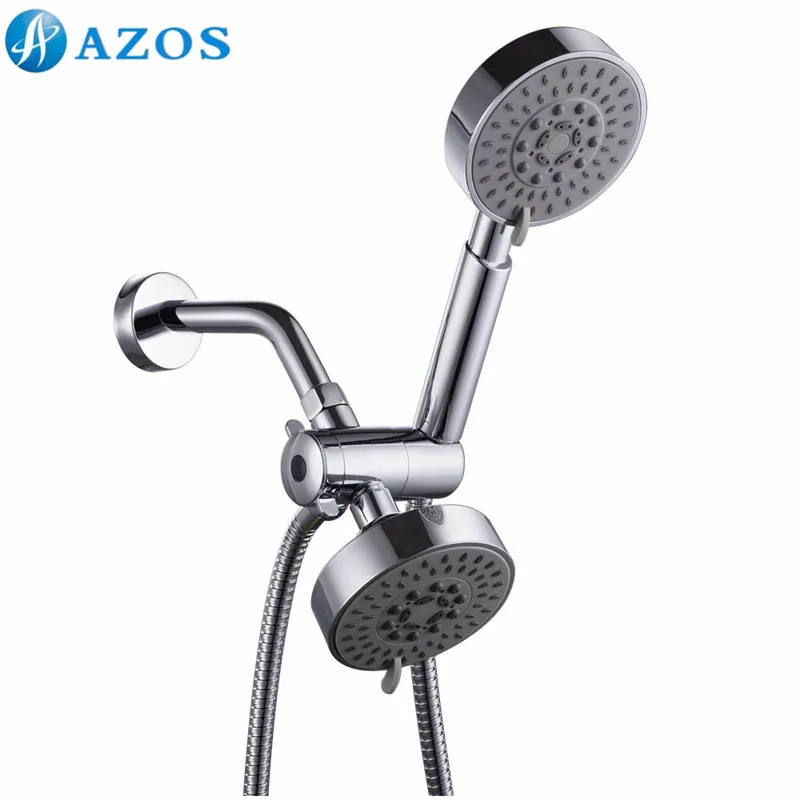 

Bathroom Five Function Handheld Shower Showerhead Combo System Stainless Steel Hose Chrome FHS006