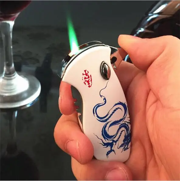 

Multifunctional windproof gas lighters with Folding knife, creative metal lighter