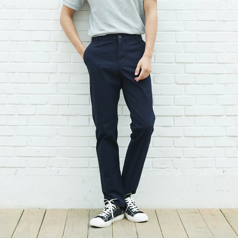 Xiaomi MITOWNLIFE, городские повседневные мужские брюки, весна-лето, мужские хлопковые брюки, облегающие брюки, модные удобные брюки, умный дом