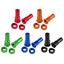 Écrou universel de jante, Kit d'espacement de jante, rouge noir bleu Orange vert, Motocross Dirt Bike Pit Bike, accessoires de moto, pièces #8298