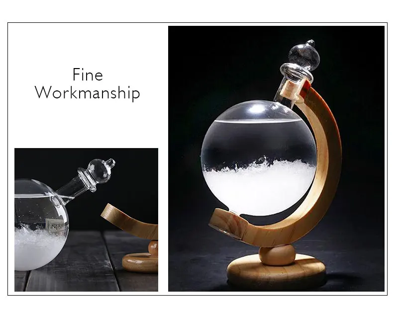 Креативная стеклянная Статуэтка для домашнего декора, вращающаяся форма для погоды, глобус, подарок на день рождения, украшение, штормовая бутылка, миниатюрное ремесло