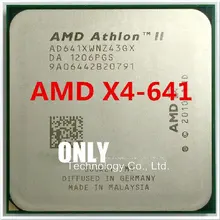 Процессор AMD Athlon II X4 641 2,8 ГГц четырехъядерный процессор AD641XWNZ43GX разъем FM1