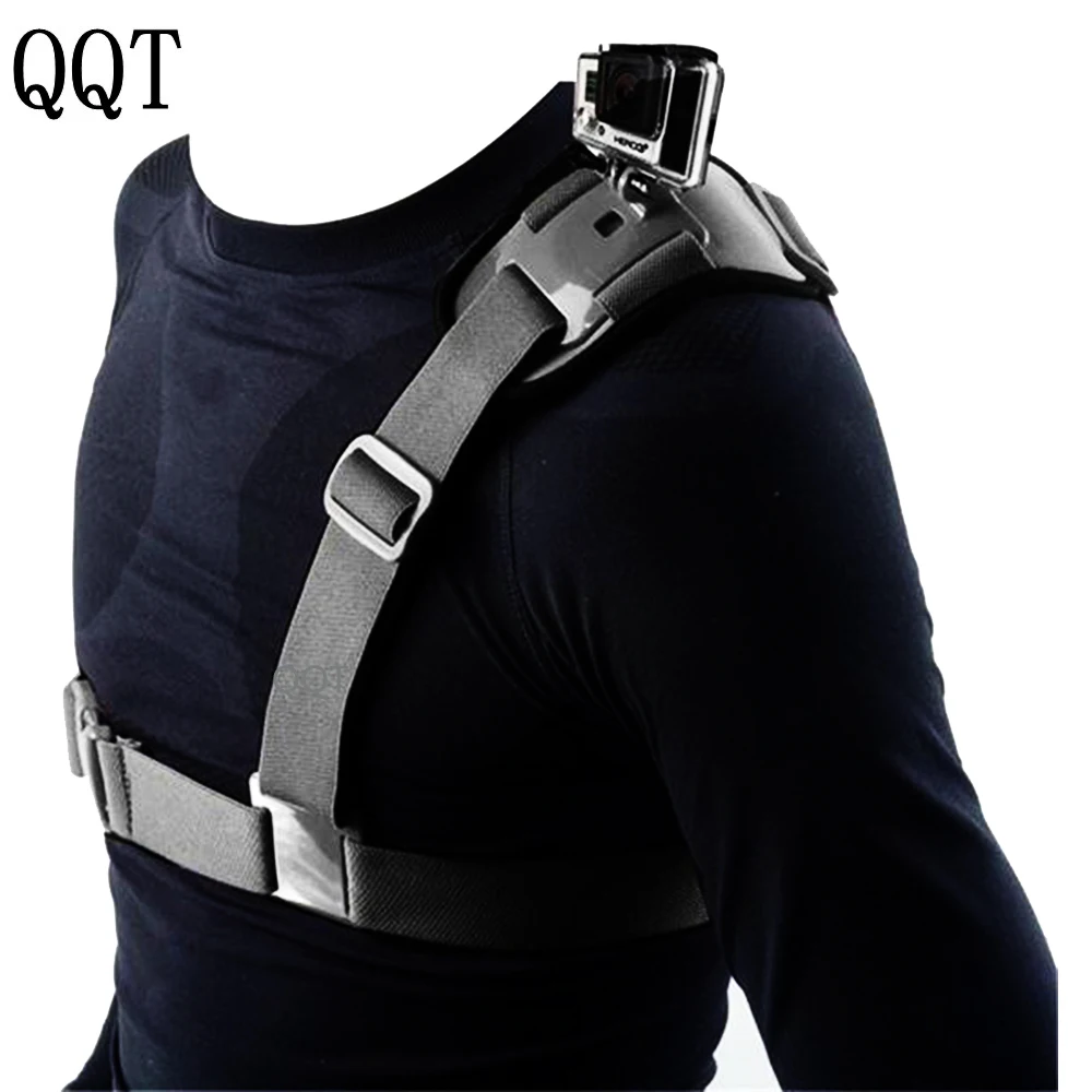 

QQT for Accessories Gopro Shoulder Strap Mount Chest Harness Adapter For Go Pro Hero 7 6 5 4 3+ 3 Black Edition Xiaomi Yi