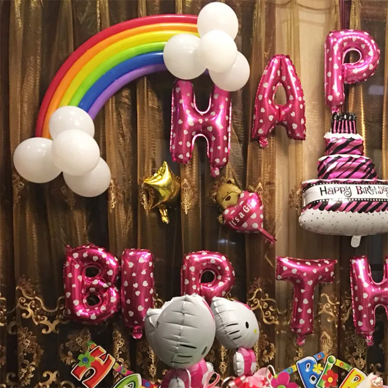 NEW Color 17pcs 260 Magic Rainbow Balloons Long Balloon Modelling Latex Balloons Wedding Birthday Party Decor Kids Supplies DIY