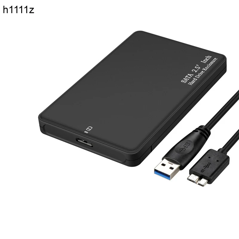 

2.5inch USB 3.0 SATA Hd Box HDD Drive External HDD Enclosure black Case Tool Free 5 Gbps Support UASP for SSD/ 2TB Hard Disk