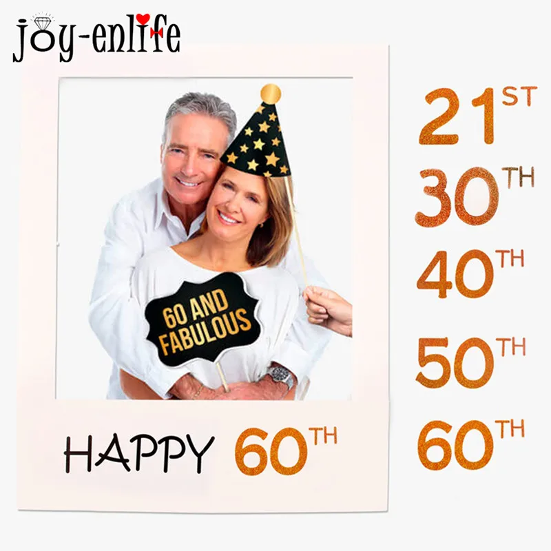 JOY-ENLIFE 30th 40th 50th фоторамка с днем рождения реквизит для фотосъемки детей первый день рождения украшения