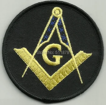 

FREEMASONS MASONIC G SQUARE & COMPASS MOTORCYCLE JACKET PUNK ROCKABILLY MC Embroidered Biker Vest Patch IRON ON Badge