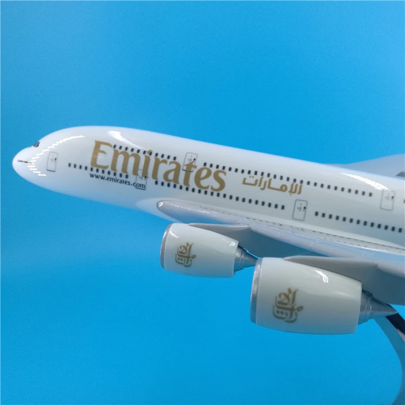 45 см смолы A380 модель самолета Объединенные Арабские Эмираты авиакомпании с