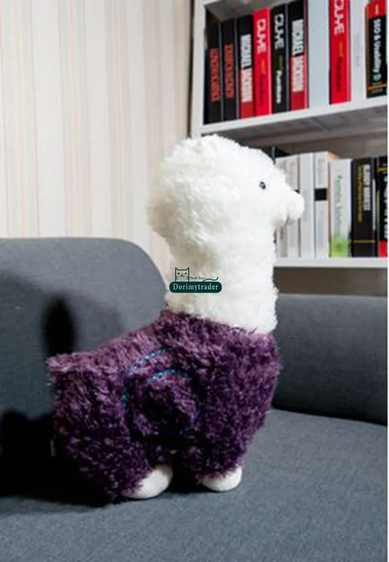 Dorimytrader 31'' 80cm  Lovely Alpaca Toy Large Stuffed Soft Plush Animal Sheep Alpaca Doll 3 Colors Free Shipping DY60916 (12)