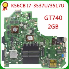 KEFU K56CM For ASUS K56CB K56CM A56C S550CM Laptop Motherboard i7 CPU GT740 2GB Mainboard 100% tested S550CD K56CM mainboard PM