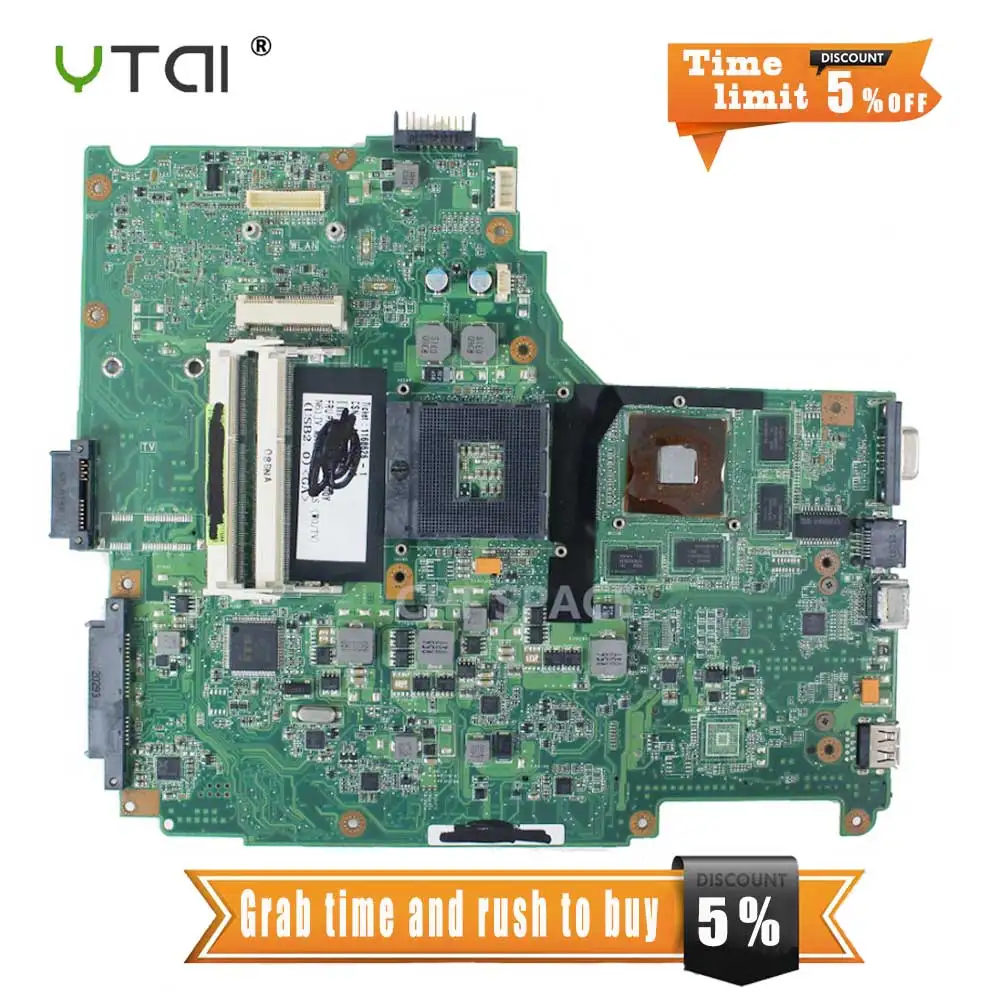 

YTAI N61JV REV2.0 HM55 DDR3 Mianboard For ASUS N61JV REV2.0 Laptop Motherboard HM55 DDR3 mainboard fully tested free shipping