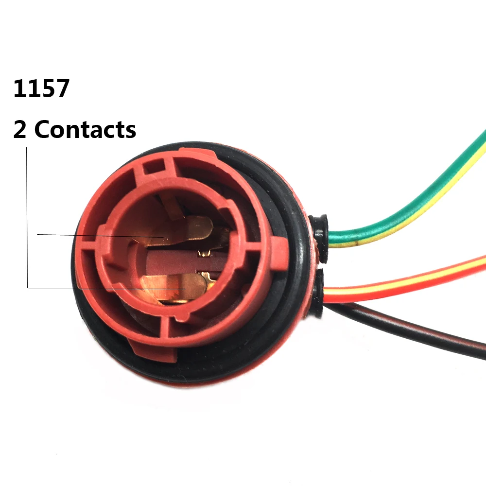 200 шт. кабель 1157 BAY15D разъем адаптера женский автомобильный кабель PY21/5 Вт Автомобильная розетка лампы светодиодный лампы реле жгута проводов