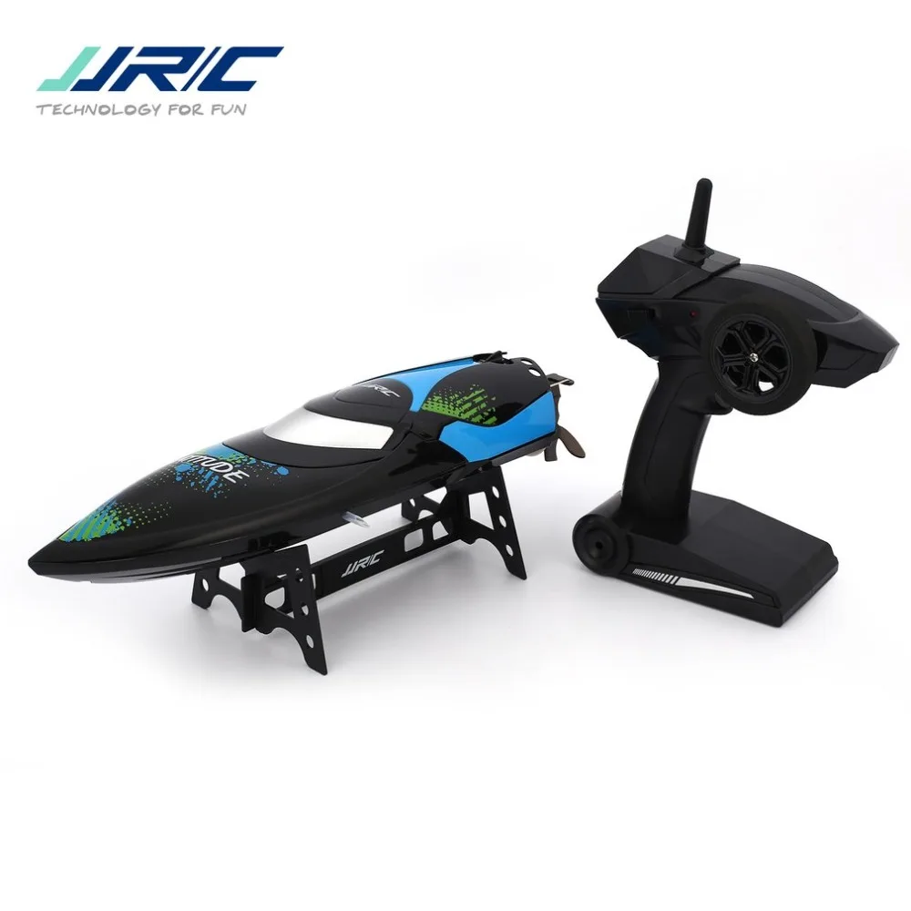 

JJR/C S3 2CH 2.4GHz 25KM/h Boat Self Righting 180Flip Double Hatches RC Racing Boat Transmitter 150M Electric Ship RTR tt