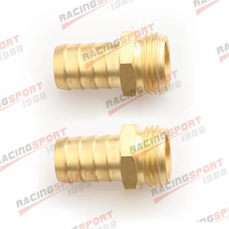 2 шт 3/4 ''NPS до 3/4'' Колючая латунь NPS штекер с зазубринами, прямой резьбовой фитинг для трубы