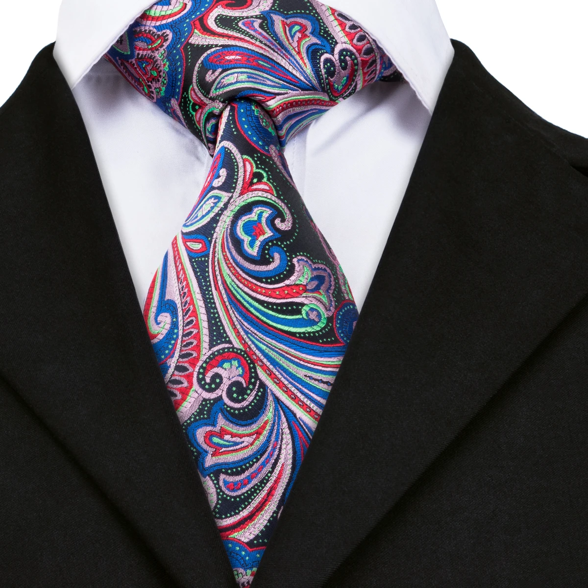 2018 Novelty Silk Ties for Men Paisley Jacquare Woven Mens Ties for ...