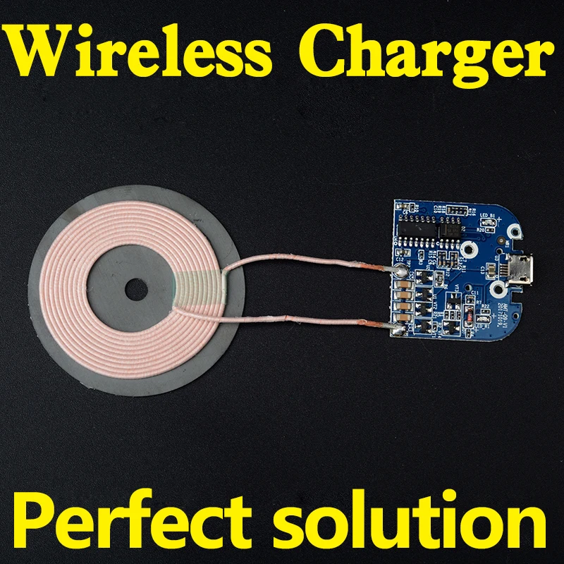 

VEEAII wireless charger PCBA QC2.0 output 5v1a DIY low temperature Micro USB for sumsung s7/s8/s9 for iPhone8/X input 5V2A