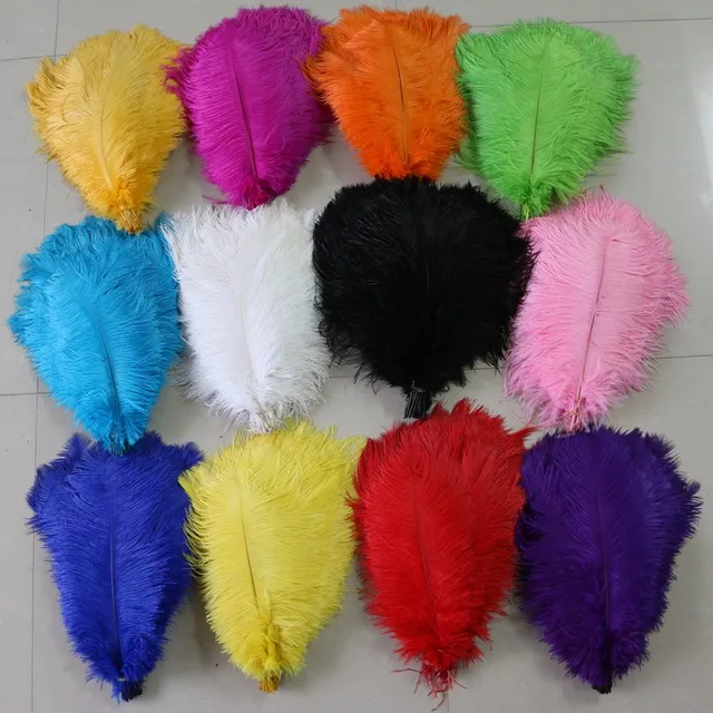 100 PCS 40 45cm Natural Cheap Ostrich Feathers Bulk Large Red Ostrich
