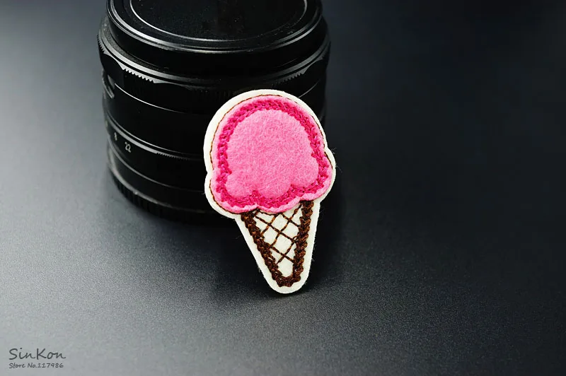 Мороженое(Размер: 4,3x3,1 см) значки ткань Джинсы Ковбой патч одежда пуховики украшения аппликация
