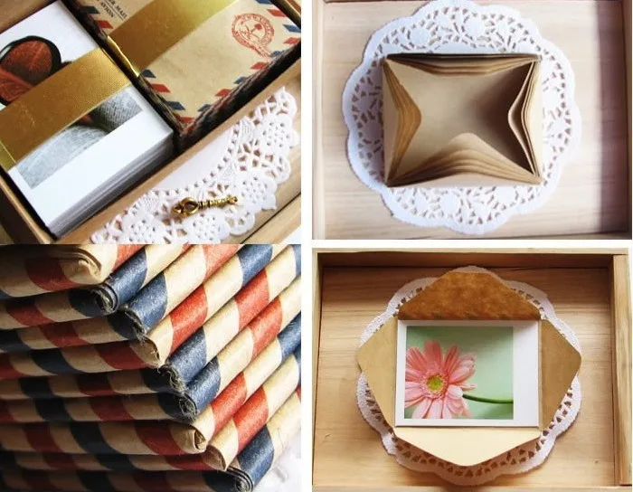Vintage LOMO card set /with envelopes and stickers /60 sheets gift greeting cards per set