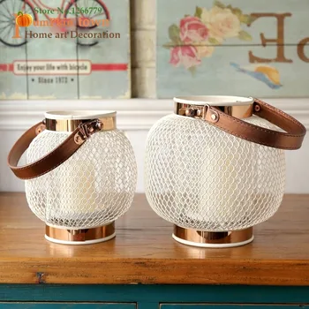 

2018 New Chinese style modern minimalist style white grid design high-grade candlestick,villa,hotel,western restaurant decor