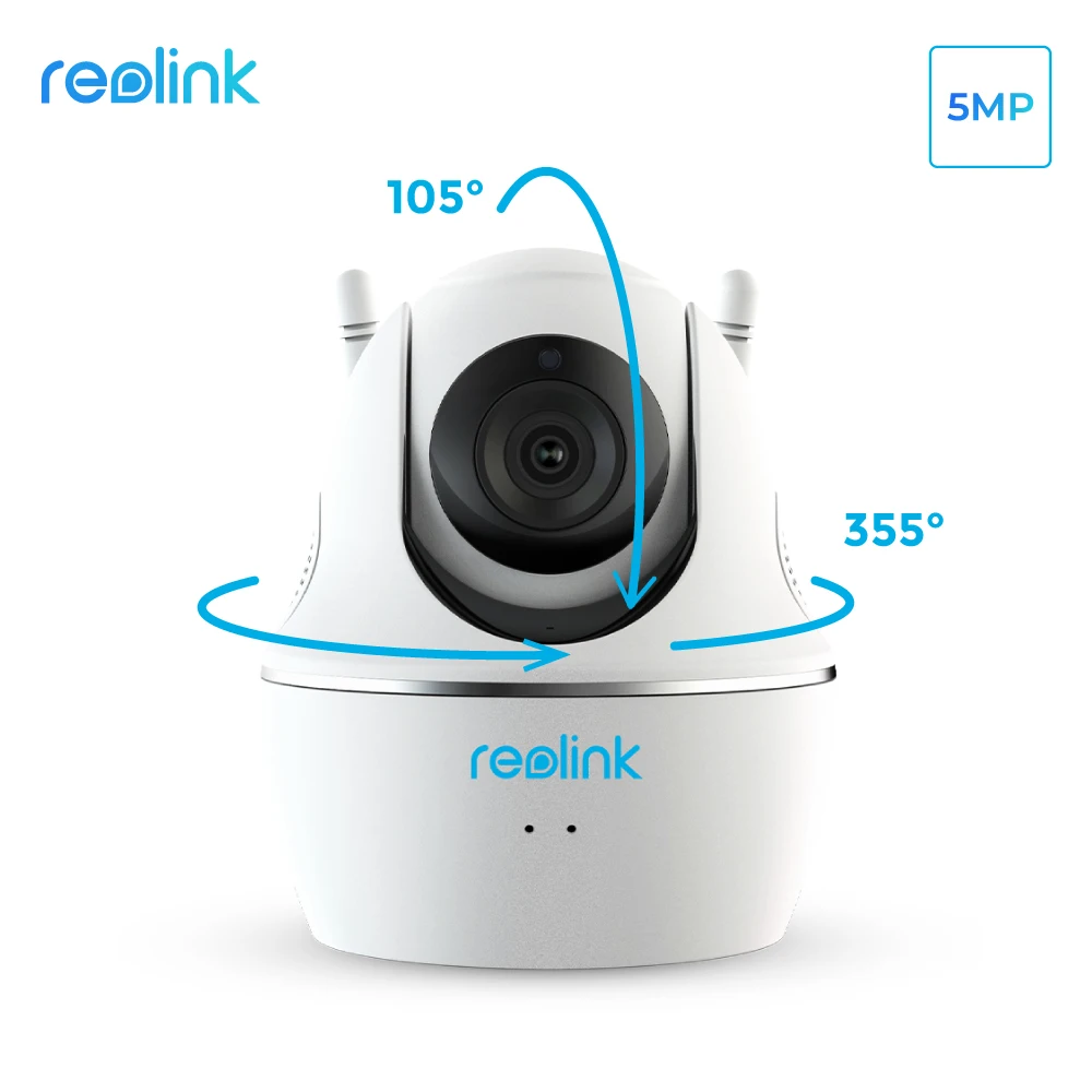 Reolink Baby Monitor WiFi Camera 2.4G//5G 4MP Full HD Pan//Tilt Video Security Cam