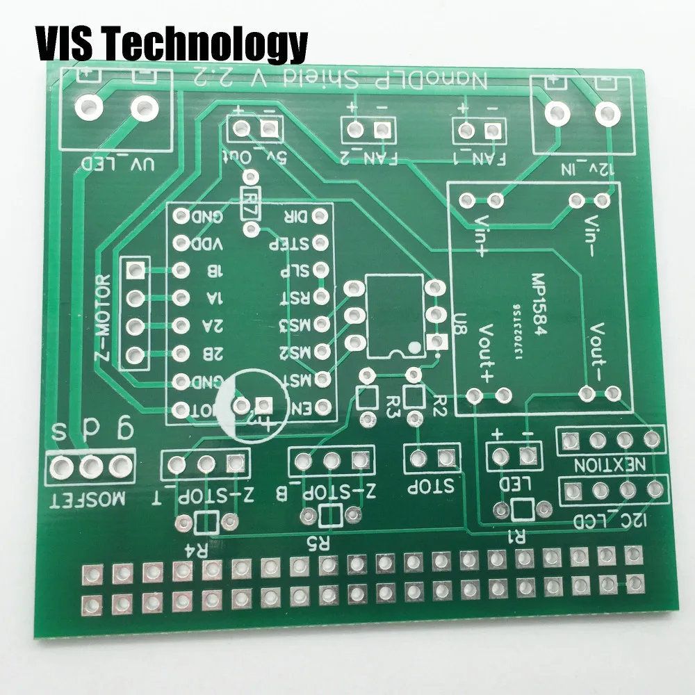 1 шт. Nanodlp V2.2 PCB двойная печатная плата для Nanodlp щит V2.2 PCB для SLA Nano принтер Thingiverse TOS