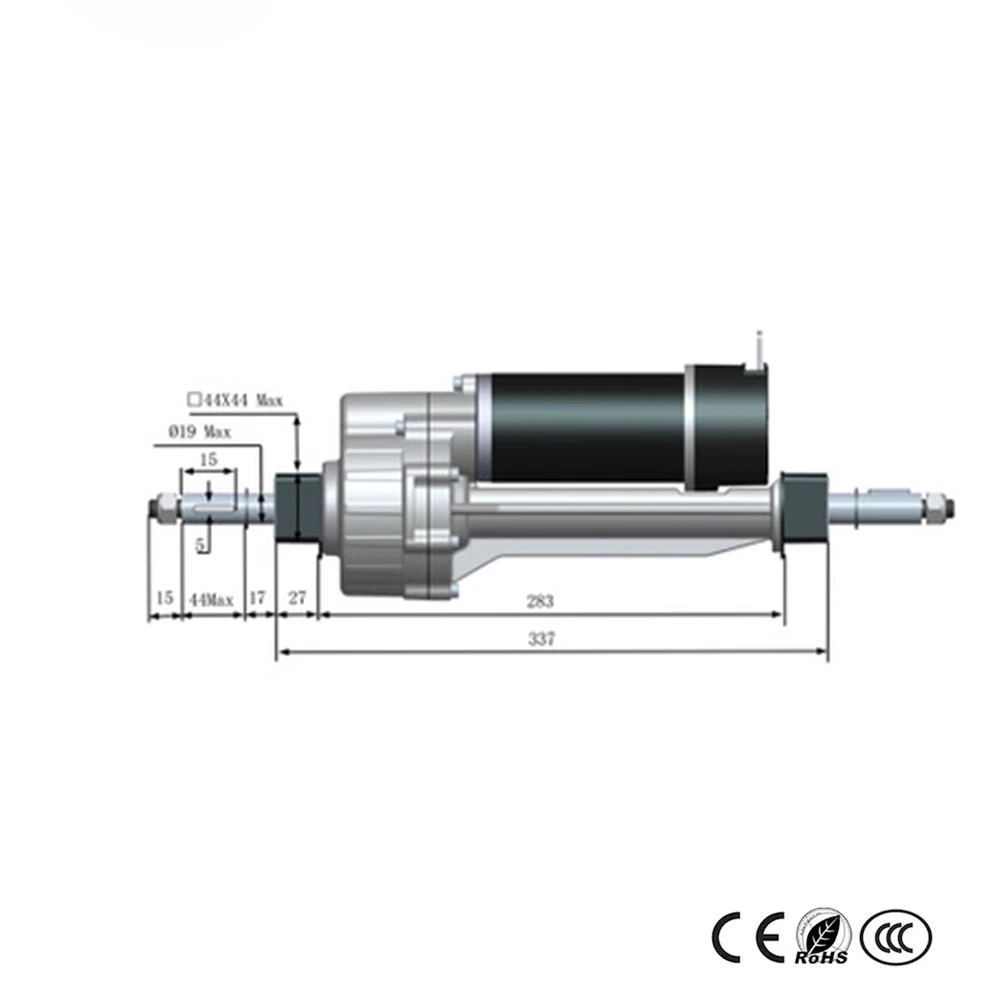 Cheap Electric Bicycle Rear axle gear reducer brush gear motor Differential motor Tricycle Trolley Electric Scooter Driver Shaft 2